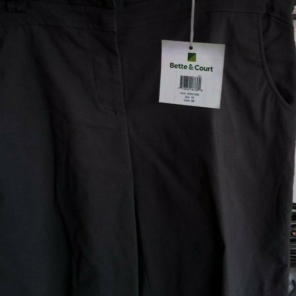 BETTE & COURT WOMEN'S SZ 10 BLACK GOLF SHORTS - Picture 6 of 7